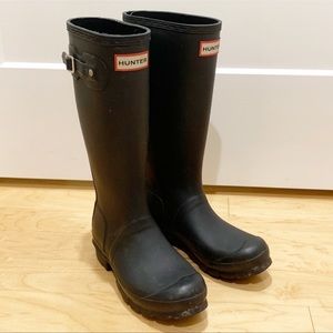 Original Tall Hunter Girls Boot Black
